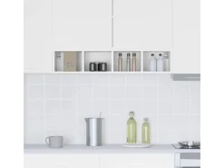 vidaXL Hängeschrank Riga Weiß 20 x 29,5 x 100 cm Holzwerkstoff 884450