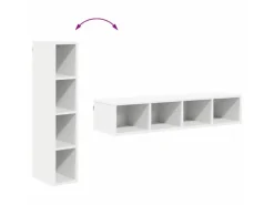 vidaXL Hängeschrank Riga Weiß 20 x 29,5 x 100 cm Holzwerkstoff 884450