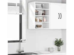 vidaXL Hängeschrank Riga Weiß 40x29,5x60 cm Holzwerkstoff 854175