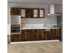 vidaXL Hängeschrank Räuchereiche 39,5x31x60 cm Holzwerkstoff