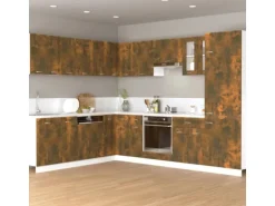 vidaXL Hängeschrank Räuchereiche 60x31x40 cm Holzwerkstoff