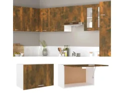 vidaXL Hängeschrank Räuchereiche 60x31x40 cm Holzwerkstoff