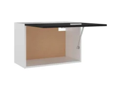 vidaXL Hängeschrank Schwarz 60x31x40 cm Holzwerkstoff