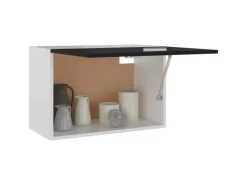 vidaXL Hängeschrank Schwarz 60x31x40 cm Holzwerkstoff