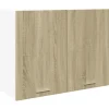 vidaXL Hängeschrank Sonoma-Eiche 80x31x60 cm Holzwerkstoff