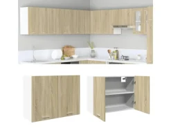 vidaXL Hängeschrank Sonoma-Eiche 80x31x60 cm Holzwerkstoff