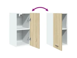 vidaXL Hängeschrank Sonoma-Eiche 29,5x31x60 cm Holzwerkstoff
