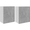 vidaXL Hängeschränke 2 Stk Betongrau 50x31x60 cm Holzwerkstoff