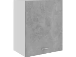 vidaXL Hängeschränke 2 Stk Betongrau 50x31x60 cm Holzwerkstoff