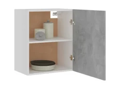 vidaXL Hängeschränke 2 Stk Betongrau 50x31x60 cm Holzwerkstoff