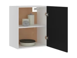 vidaXL Hängeschränke 2 Stk Schwarz 50x31x60 cm Holzwerkstoff