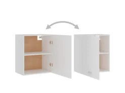 vidaXL Hängeschränke 2 Stk Weiß 50x31x60 cm Holzwerkstoff