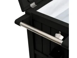 vidaXL 3-in-1 Servierwagen Schwarz Polypropylen