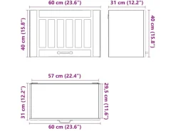 vidaXL Küchen-Hängeschrank Lucca Sonoma-Eiche Holzwerkstoff 853840