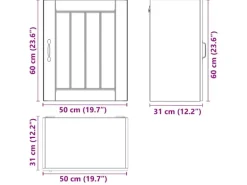 vidaXL Küchen-Hängeschrank Lucca Artisan-Eiche Holzwerkstoff 853815