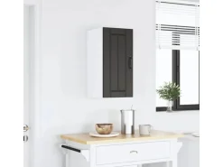 vidaXL Küchen-Hängeschrank Lucca Schwarz Holzwerkstoff 853778