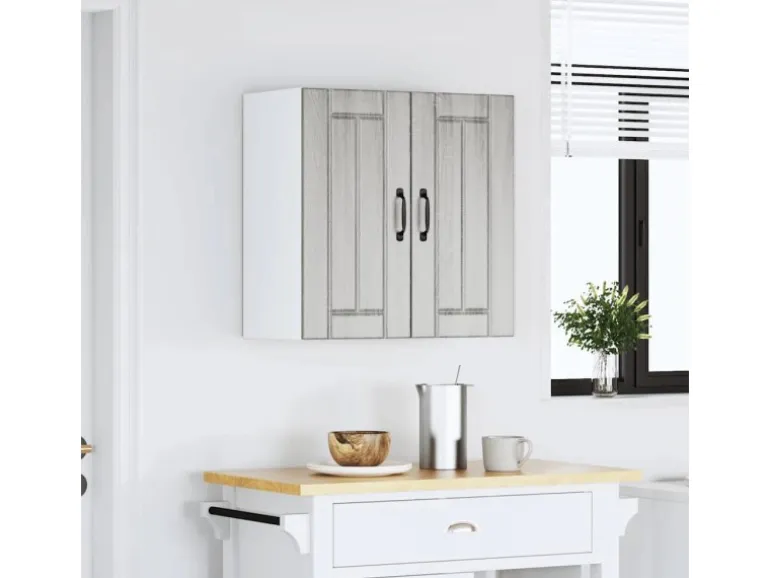 vidaXL Küchen-Hängeschrank Lucca Grau Sonoma Holzwerkstoff 853823