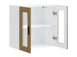 vidaXL Küchen-Hängeschrank mit Glastür Porto Artisan-Eiche 854156
