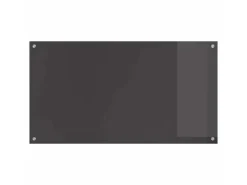 vidaXL Küchenrückwand 2 pcs Dunkelgrau 110 x 60 cm Gehärtetes Glas 3415508