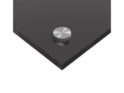 vidaXL Küchenrückwand 2 pcs Dunkelgrau 110 x 60 cm Gehärtetes Glas 3415508