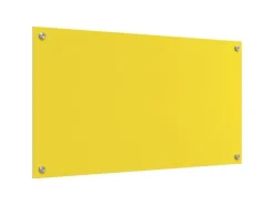 vidaXL Küchenrückwand 2 pcs Gelb 90 x 50 cm Gehärtetes Glas 3415477