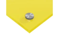 vidaXL Küchenrückwand 2 pcs Gelb 90 x 50 cm Gehärtetes Glas 3415477