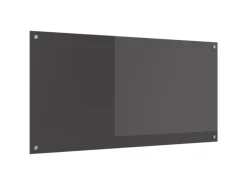 vidaXL Küchenrückwand Dunkelgrau 120 x 60 x 0,6 cm Gehärtetes Glas 42001315