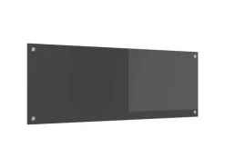 vidaXL Küchenrückwand Dunkelgrau 110 x 40 x 0,6 cm Gehärtetes Glas 42001310