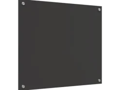 vidaXL Küchenrückwand Dunkelgrau 70 x 60 x 0,6 cm Gehärtetes Glas 42001240