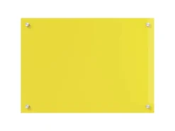 vidaXL Küchenrückwand Gelb 70 x 60 x 0,6 cm Gehärtetes Glas 42001252