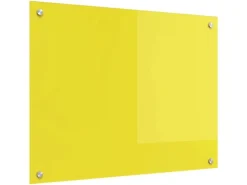 vidaXL Küchenrückwand Gelb 80 x 60 x 0,6 cm Gehärtetes Glas 42001255