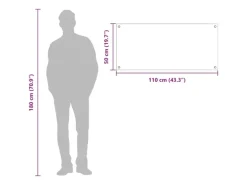 vidaXL Küchenrückwand Gelb 110 x 50 x 0,6 cm Gehärtetes Glas 42001317