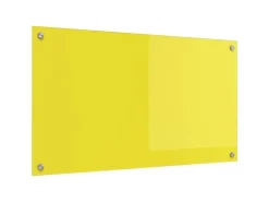 vidaXL Küchenrückwand Gelb 90 x 50 x 0,6 cm Gehärtetes Glas 42001257