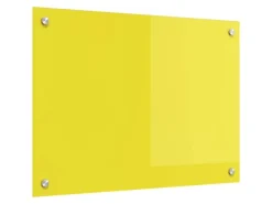 vidaXL Küchenrückwand Gelb 70 x 50 x 0,6 cm Gehärtetes Glas 42001251