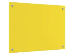 vidaXL Küchenrückwand Gelb 70 x 50 x 0,6 cm Gehärtetes Glas 42001251