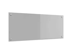 vidaXL Küchenrückwand Hellgrau 100 x 40 x 0,6 cm Gehärtetes Glas 42001235
