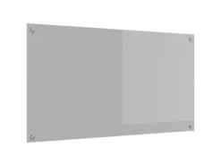 vidaXL Küchenrückwand Hellgrau 110 x 60 x 0,6 cm Gehärtetes Glas 42001306