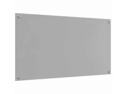 vidaXL Küchenrückwand Hellgrau 110 x 60 x 0,6 cm Gehärtetes Glas 42001306