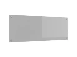 vidaXL Küchenrückwand Hellgrau 110 x 40 x 0,6 cm Gehärtetes Glas 42001304