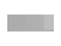 vidaXL Küchenrückwand Hellgrau 110 x 40 x 0,6 cm Gehärtetes Glas 42001304