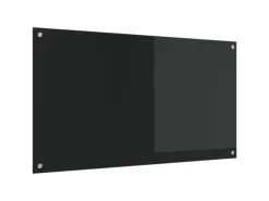 vidaXL Küchenrückwand Schwarz 110 x 60 x 0,6 cm Gehärtetes Glas 42001300