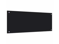 vidaXL Küchenrückwand Schwarz 100x40 cm Hartglas 249490