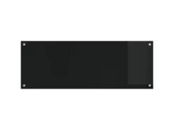 vidaXL Küchenrückwand Schwarz 110 x 40 x 0,6 cm Gehärtetes Glas 42001298