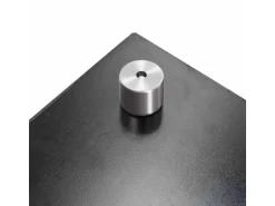 vidaXL Küchenrückwand Schwarz 80x60 cm Hartglas 249486