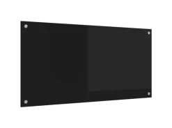 vidaXL Küchenrückwand Schwarz 100 x 50 cm Gehärtetes Glas 42018042