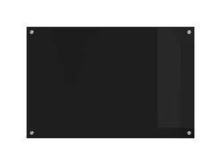 vidaXL Küchenrückwand Schwarz 90 x 60 cm Gehärtetes Glas 42018040