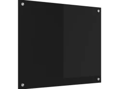 vidaXL Küchenrückwand Schwarz 70 x 60 cm Gehärtetes Glas 42018034