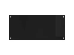 vidaXL Küchenrückwand Schwarz 90 x 40 cm Gehärtetes Glas 42018038