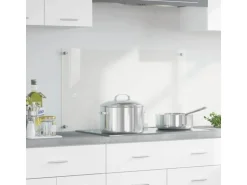 vidaXL Küchenrückwand Transparent 90 x 50 cm Gehärtetes Glas 42018027