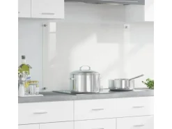 vidaXL Küchenrückwand Transparent 90 x 60 cm Gehärtetes Glas 42018028